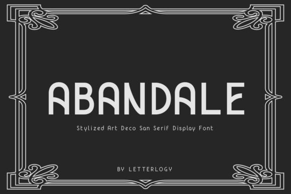 Abandale: A Distinct Art Deco Font for Makers and Sellers