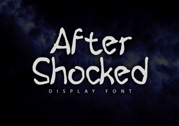 Aftershocked: The Dramatic Display Font for Handmade Product Design