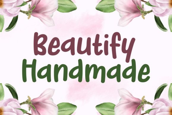 Beautify Handmade: A Chic Display Font for Business Branding