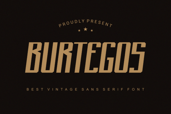 Burtegos: A Bold Display Font for Editorial Design