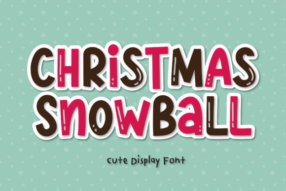 Christmas Snowball Font: Playful Display for Winter Projects