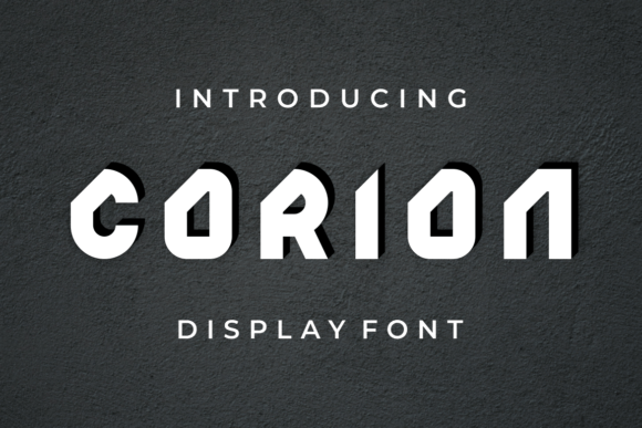 Corion: A Display Font for Your Next Campaign