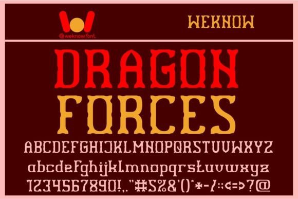 Dragon Forces Font: A Display Typeface for Bold Campaigns