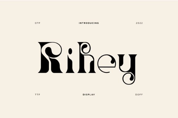 Give Your Brand an Artistic Edge with the Rihey Display Font