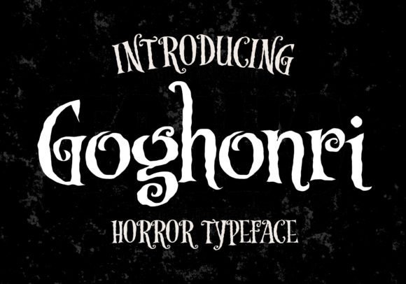 Goghonri: A Rough Display Font for Editorial Headlines