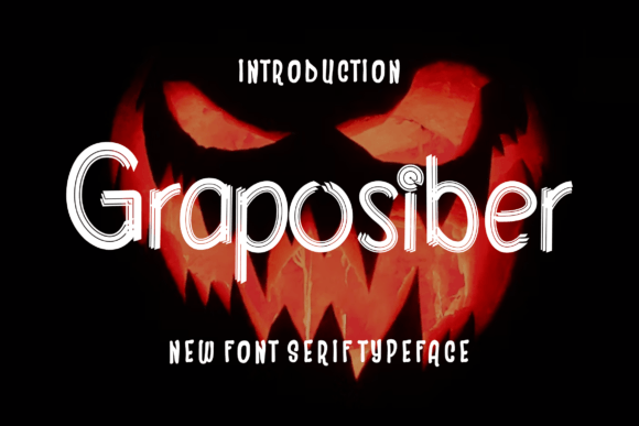 Graposiber: The Cool Modern Display Font for Crafters