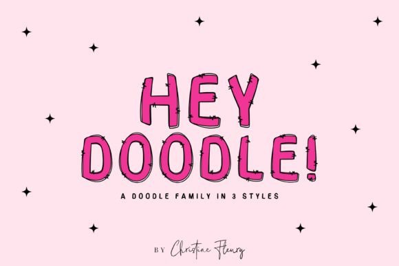 Hey Doodle Font Review: A Hand-Drawn Display Typeface