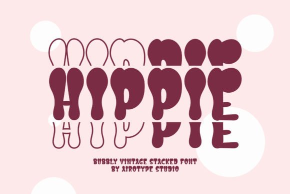 Hippie Stacked: A Vintage Display Font for Bold Digital Branding