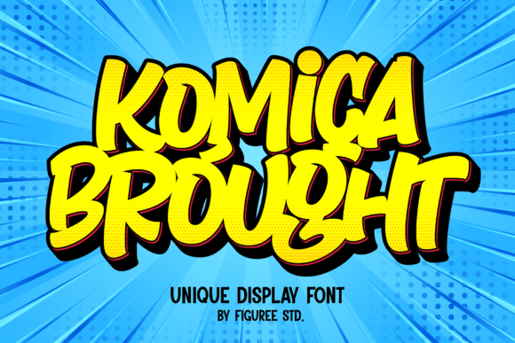 Komica Brought: A Playful Display Font for Business Branding