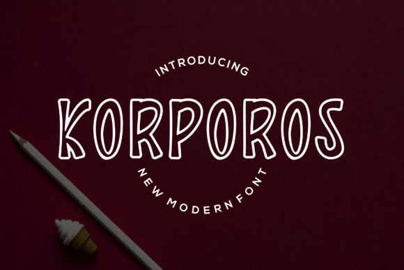 Korporos: A Modern Display Font for Editorial Mood and Identity