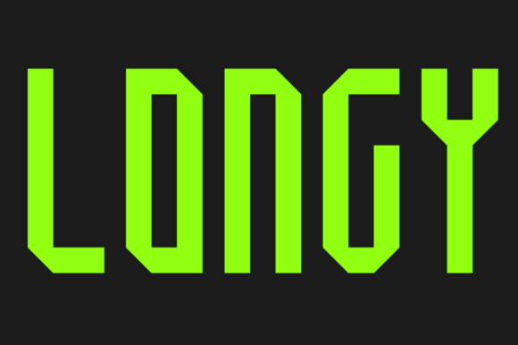 Longy: A Geometric Display Font With Maker Charm
