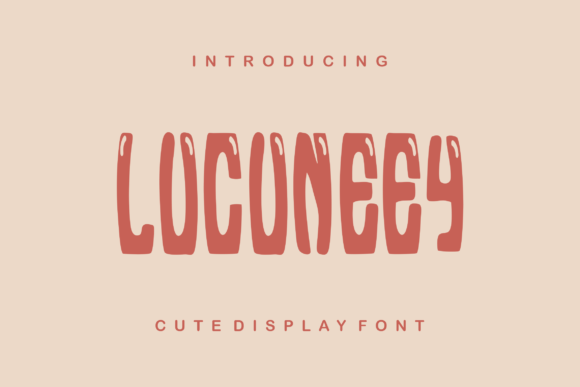 Lucuneey: A Bubbly Display Font That Brings Handmade Products to Life