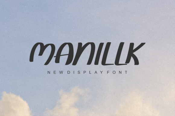 Manillk Font: A Fresh Handwritten Display Typeface