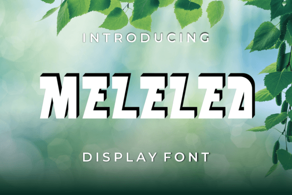 Melelea: A Modern Display Font with Refined Edges