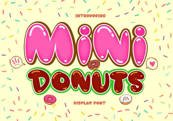 Mini Donuts: The Friendly Display Font for Web Designers