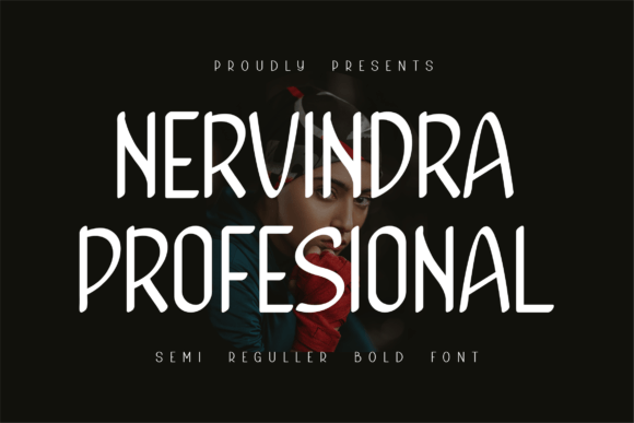 Nervindra Pro: A Bold Display Font for Crafters & Victory-Inspired Designs