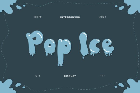 Pop Ice: A Frosty Display Font for Winter Web Designs