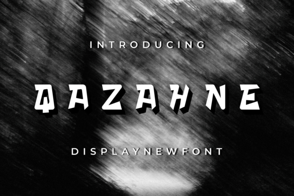 Qazahne: The Fun Display Font for Distinctive Branding