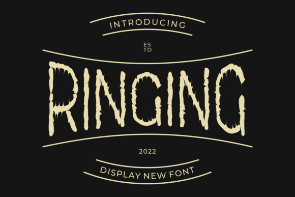 Ringing: A Display Font with an Editorial Heart