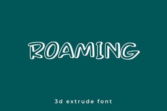 Roaming Font Puts a Modern 3D Spin on Product Labels