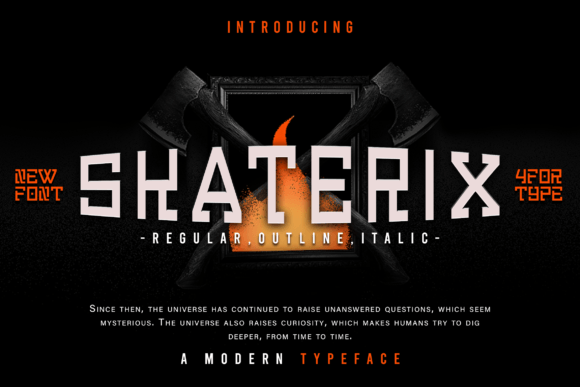 Skaterix: A Bold Display Font for Digital Creators