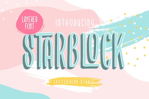 Starblock: A Playful Display Font for Creative Branding