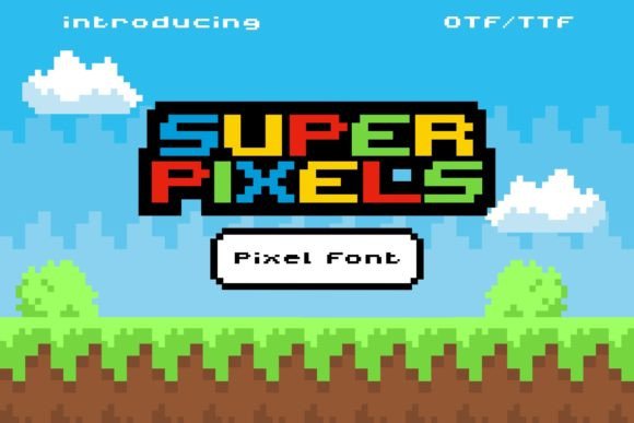Super Pixels Font: A Retro Pixel Display for Makers