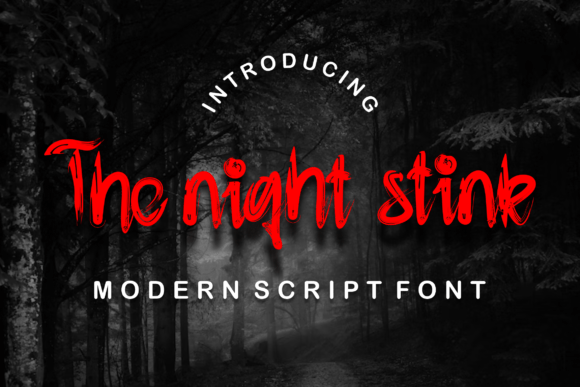 The Night Stink Font: A Clean Brush Display Typeface Worth Testing