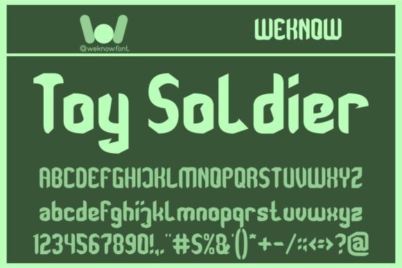 Toy Soldier: A Modern Display Typeface That Brands Remember