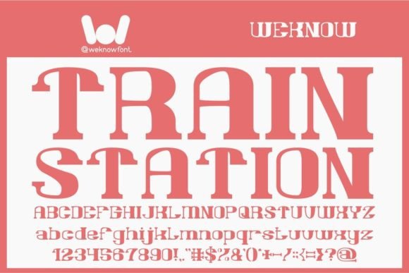 Train Station Font: A Sans Serif Display Typeface for Publishing