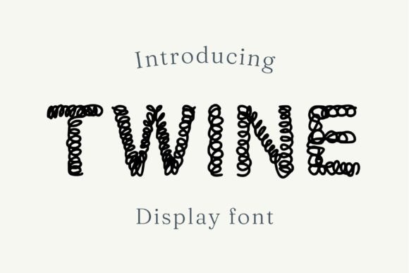 Twine: A Whimsical Display Font for Playful Branding Projects