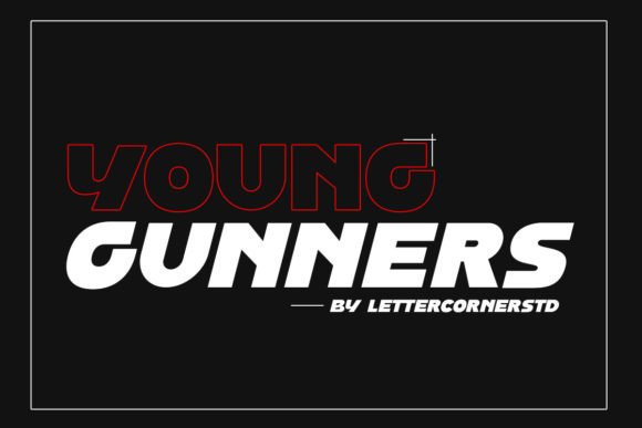 Young Gunners: A Sport Display Font for Crafters